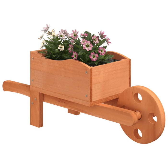 Jardiniere tip roabă, 2 buc., 47x15x19 cm, lemn masiv de brad - WALTI WALTI