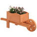 Jardiniere tip roabă, 2 buc., 47x15x19 cm, lemn masiv de brad - WALTI WALTI
