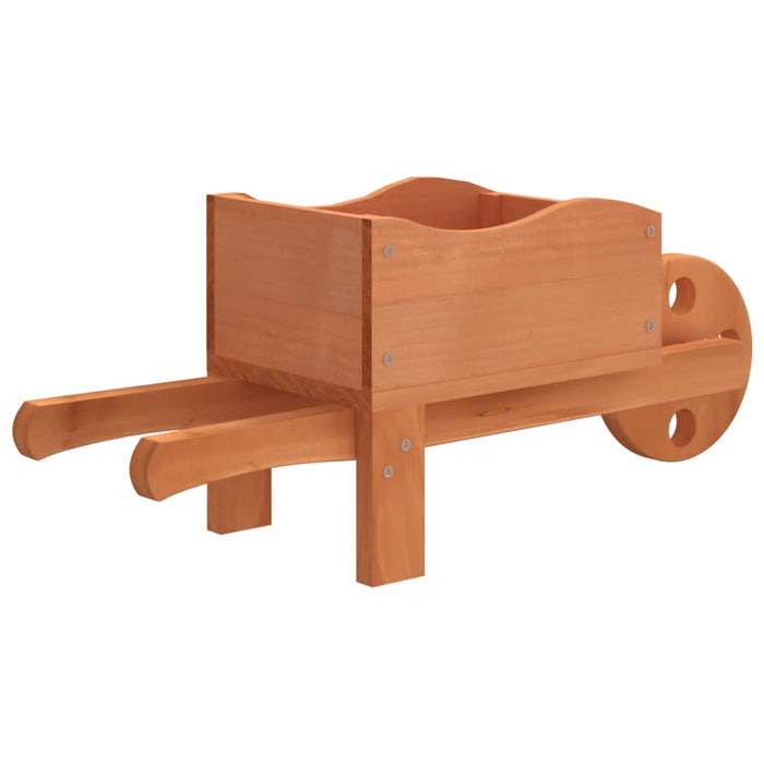Jardiniere tip roabă, 2 buc., 47x15x19 cm, lemn masiv de brad - WALTI WALTI