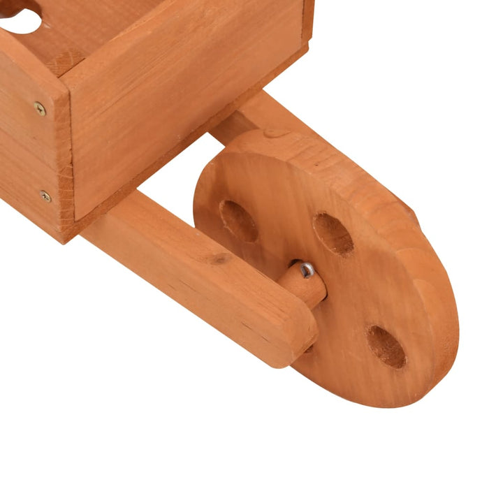 Jardiniere tip roabă, 2 buc., 47x15x19 cm, lemn masiv de brad - WALTI WALTI