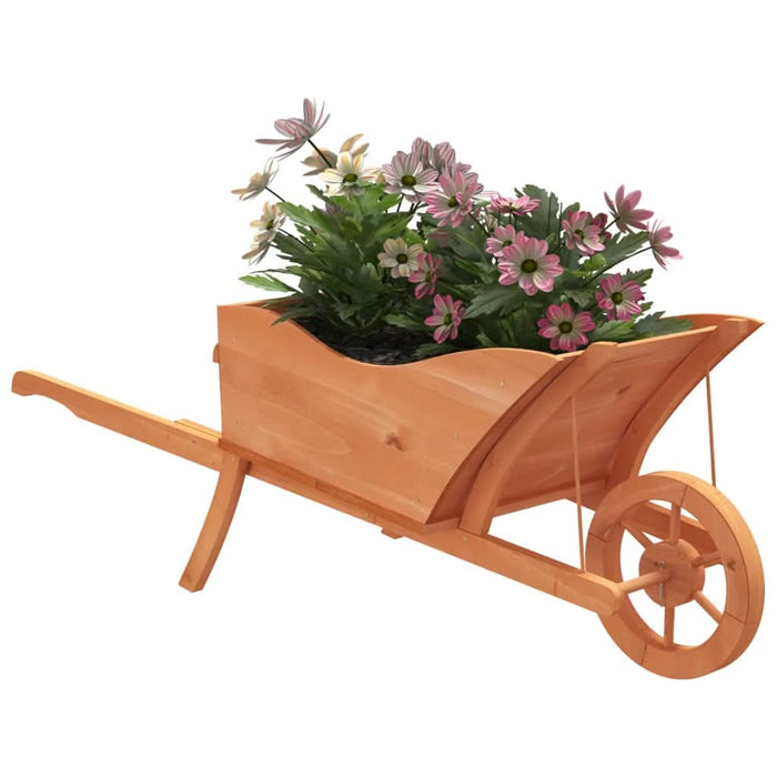 Jardinieră tip roabă, 128x45,5x43 cm, lemn masiv de brad - WALTI WALTI