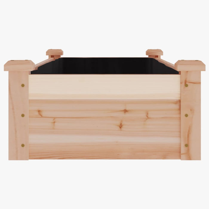 Strat de grădină înălțat cu căptușeală, 120x45x25 cm, lemn brad - WALTI WALTI