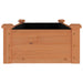 Strat grădină înălțat cu căptușeală maro 120x45x25 cm lemn brad - WALTI WALTI