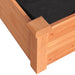 Strat grădină înălțat cu căptușeală maro 120x45x25 cm lemn brad - WALTI WALTI