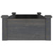 Strat grădină înălțat cu căptușeală gri 120x45x25 cm lemn brad - WALTI WALTI