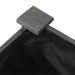 Strat grădină înălțat cu căptușeală gri 120x120x25 cm lemn brad - WALTI WALTI