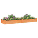 Strat grădină înălțat cu căptușeală maro 240x60x25 cm lemn brad - WALTI WALTI