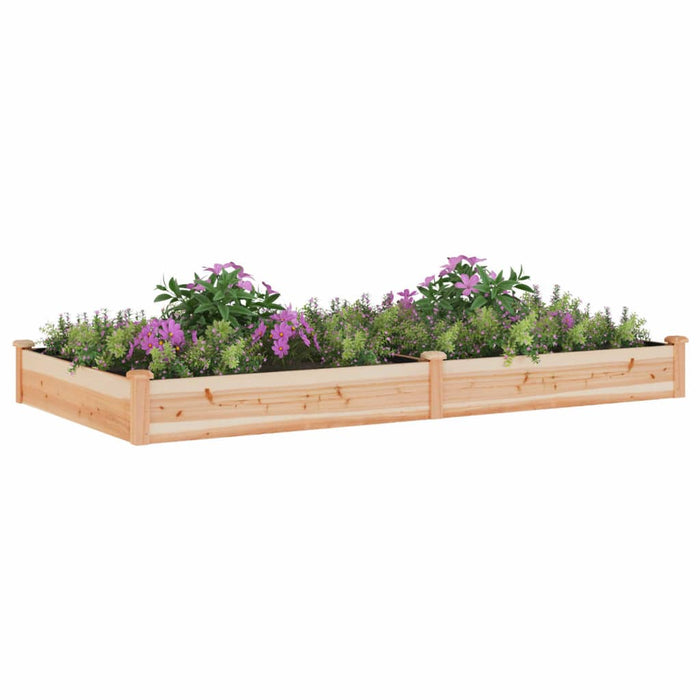Strat de grădină înălțat cu căptușeală, 240x120x25 cm lemn brad - WALTI WALTI