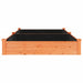 Strat grădină înălțat cu căptușeală maro 240x120x25cm lemn brad - WALTI WALTI