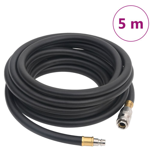 Furtun de aer hibrid, negru, 0,6", 5 m, cauciuc și PVC - WALTI WALTI