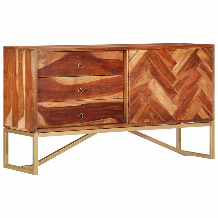 Bufet Maro Miere 160 x 30 x 80 cm Lemn Solid de Acacia WALTI