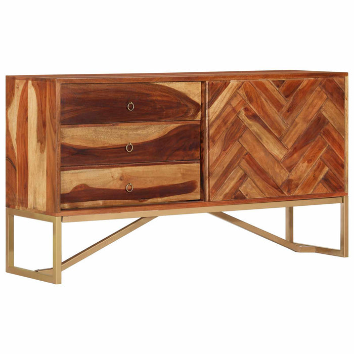 Bufet Maro Miere 160 x 30 x 80 cm Lemn Solid de Acacia WALTI