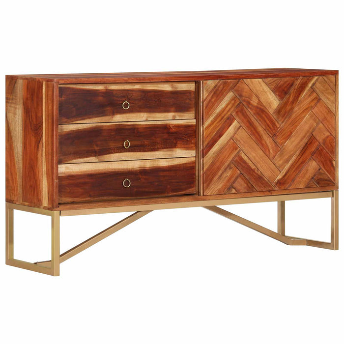Bufet Maro Miere 160 x 30 x 80 cm Lemn Solid de Acacia WALTI