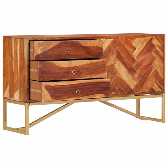 Bufet Maro Miere 160 x 30 x 80 cm Lemn Solid de Acacia WALTI