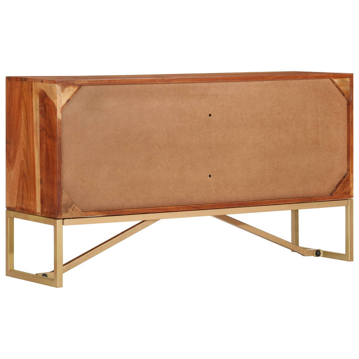 Bufet Maro Miere 160 x 30 x 80 cm Lemn Solid de Acacia WALTI