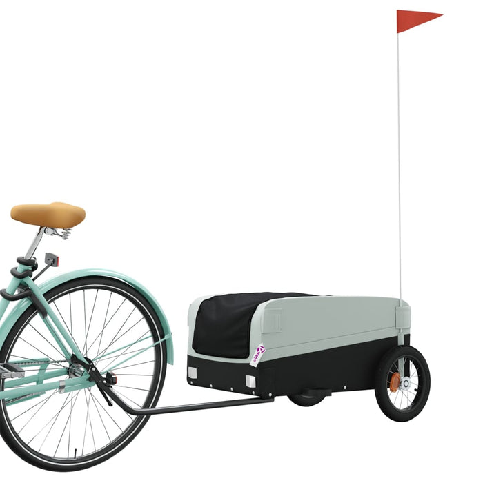 Remorcă pentru biciclete, negru și gri, 30 kg, fier WALTI