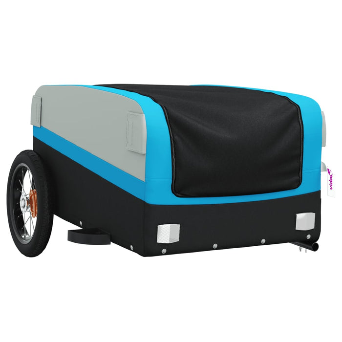 Remorcă pentru biciclete, negru și albastru, 30 kg, fier WALTI