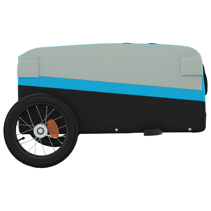 Remorcă pentru biciclete, negru și albastru, 30 kg, fier WALTI