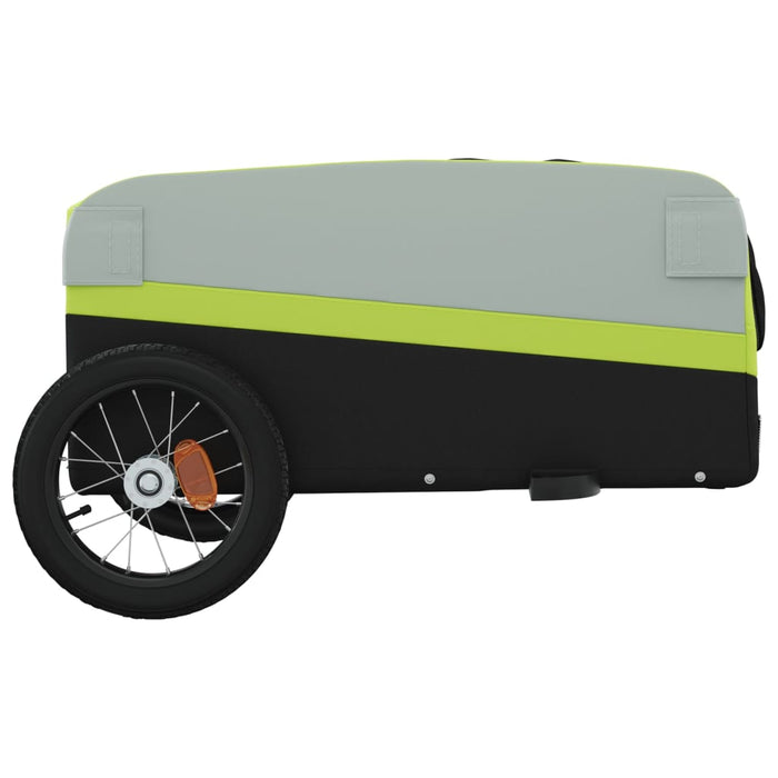 Remorcă pentru biciclete, negru și verde, 30 kg, fier WALTI