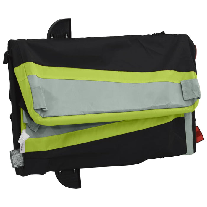 Remorcă pentru biciclete, negru și verde, 30 kg, fier WALTI