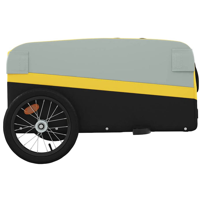 Remorcă pentru biciclete, negru și galben, 45 kg, fier WALTI