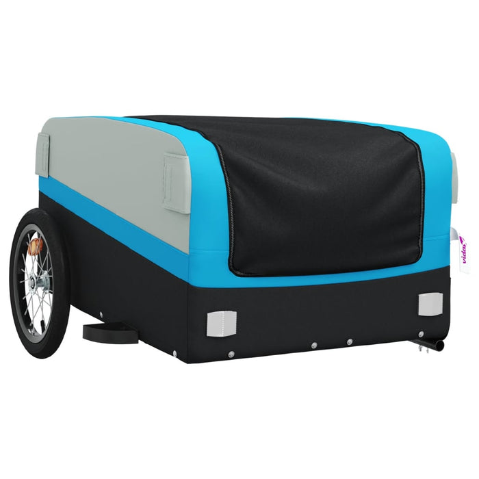 Remorcă pentru biciclete, negru și albastru, 45 kg, fier WALTI