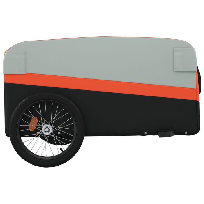 Remorcă pentru biciclete, negru și portocaliu, 45 kg, fier WALTI