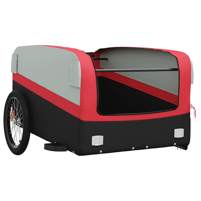 Remorcă pentru biciclete, negru și roșu, 45 kg, fier WALTI