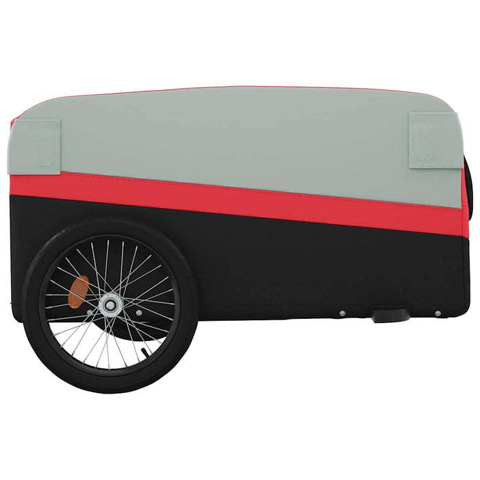 Remorcă pentru biciclete, negru și roșu, 45 kg, fier WALTI