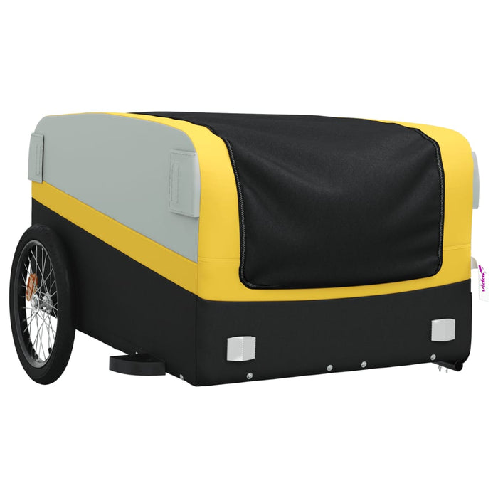 Remorcă pentru biciclete, negru și galben, 45 kg, fier WALTI