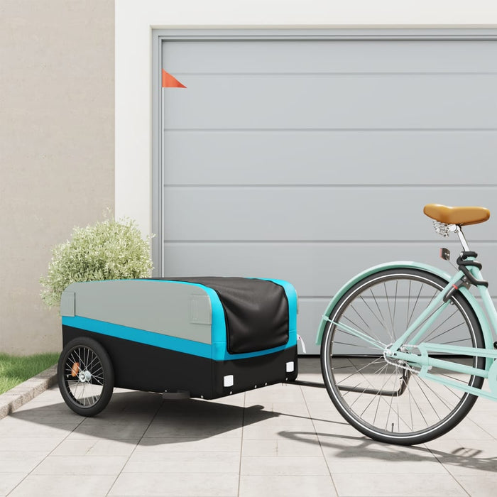 Remorcă pentru biciclete, negru și albastru, 45 kg, fier - WALTI WALTI