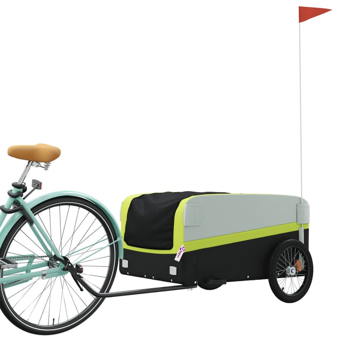 Remorcă pentru biciclete, negru și verde, 45 kg, fier - WALTI WALTI