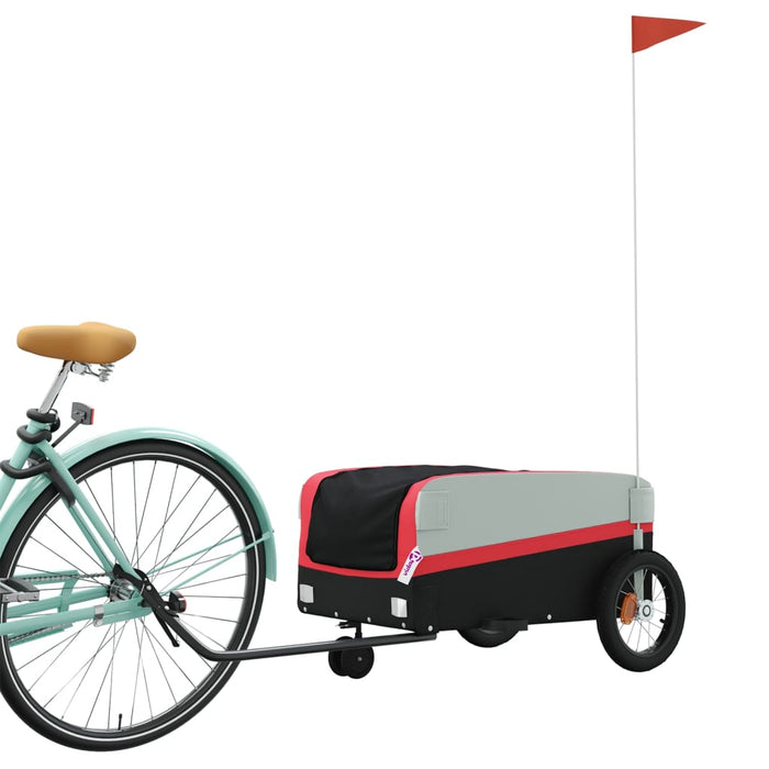 Remorcă pentru biciclete, negru și roșu, 30 kg, fier - WALTI WALTI