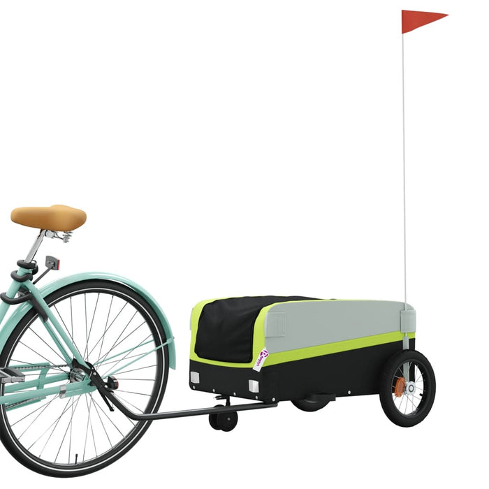 Remorcă pentru biciclete, negru și verde, 30 kg, fier - WALTI WALTI