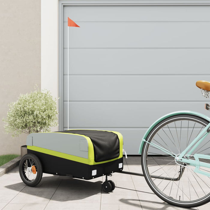 Remorcă pentru biciclete, negru și verde, 30 kg, fier - WALTI WALTI