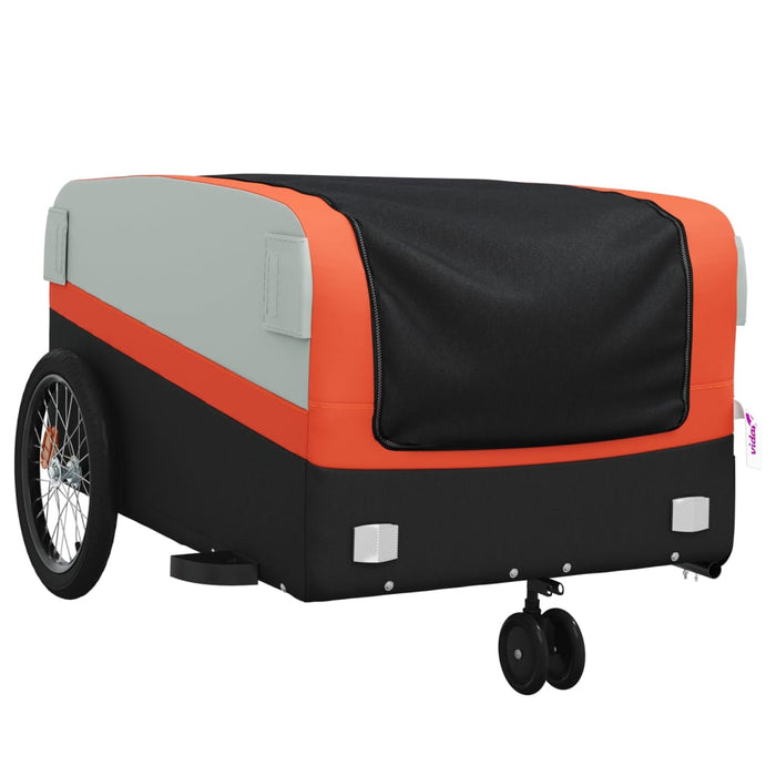 Remorcă pentru biciclete, negru și portocaliu, 45 kg, fier - WALTI WALTI