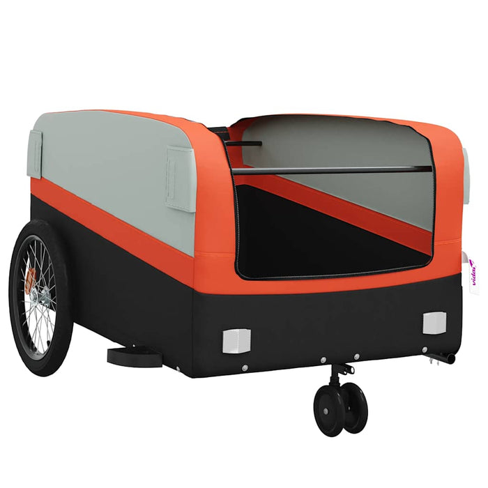 Remorcă pentru biciclete, negru și portocaliu, 45 kg, fier - WALTI WALTI