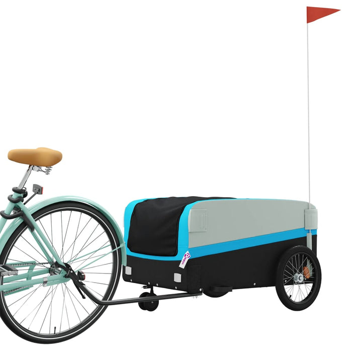 Remorcă pentru biciclete, negru și albastru, 45 kg, fier - WALTI WALTI