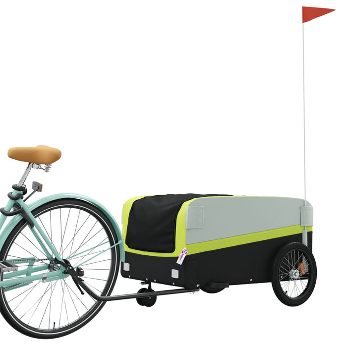 Remorcă pentru biciclete, negru și verde, 45 kg, fier - WALTI WALTI