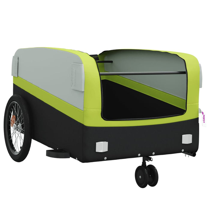 Remorcă pentru biciclete, negru și verde, 45 kg, fier - WALTI WALTI
