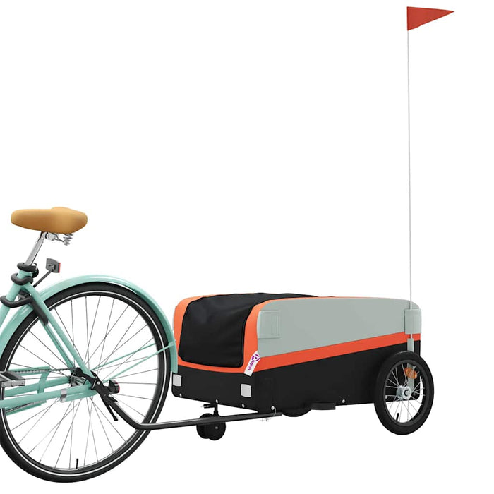 Remorcă pentru biciclete, negru și portocaliu, 45 kg, fier - WALTI WALTI