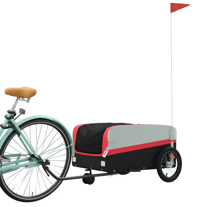 Remorcă pentru biciclete, negru și roșu, 45 kg, fier - WALTI WALTI