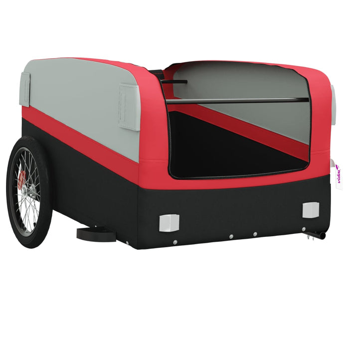 Remorcă pentru biciclete, negru și roșu, 45 kg, fier - WALTI WALTI