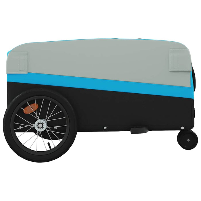 Remorcă pentru biciclete, negru și albastru, 45 kg, fier WALTI