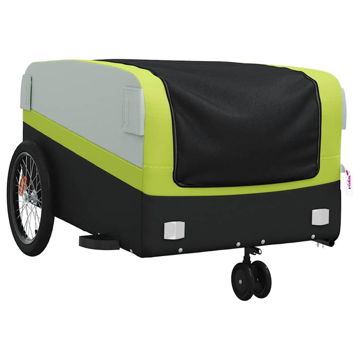 Remorcă pentru biciclete, negru și verde, 45 kg, fier WALTI