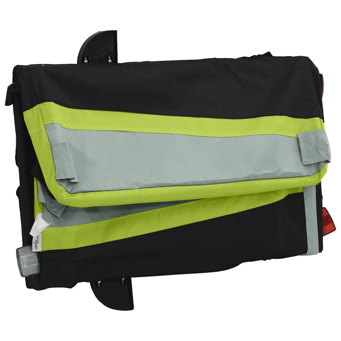 Remorcă pentru biciclete, negru și verde, 45 kg, fier WALTI