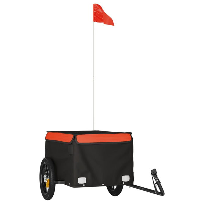 Remorcă pentru biciclete negru/portocaliu, 30 kg, fier WALTI
