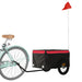 Remorcă pentru biciclete, negru și roșu, 30 kg, fier - WALTI WALTI