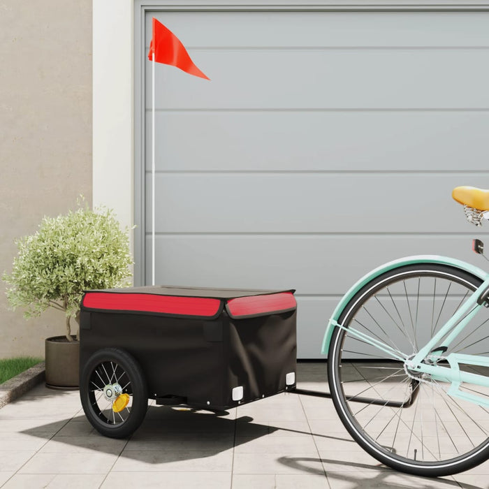 Remorcă pentru biciclete, negru și roșu, 30 kg, fier - WALTI WALTI