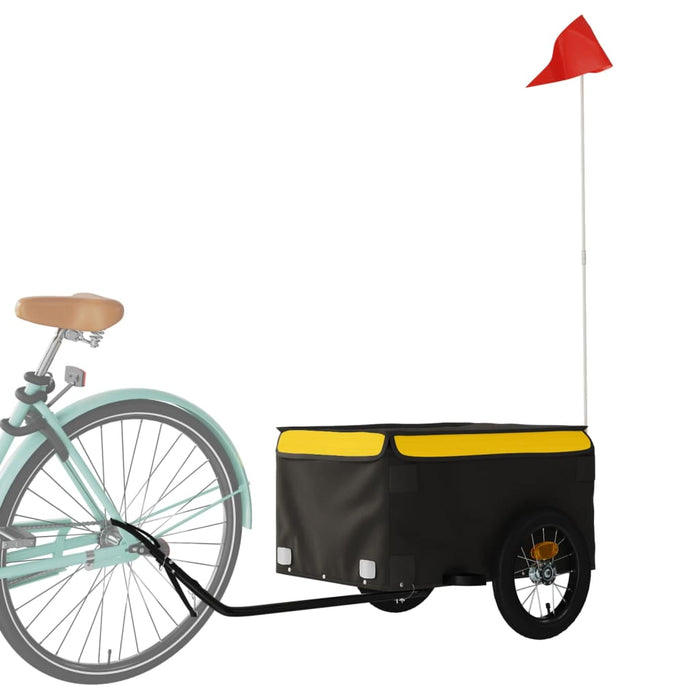 Remorcă pentru biciclete, negru și galben, 30 kg, fier - WALTI WALTI